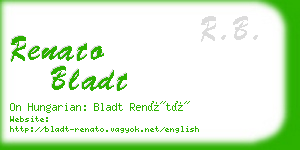 renato bladt business card